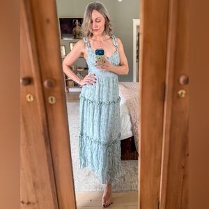 NWT Altar'd State Romantic Floral Smocked Maxi Dress | Cottagecore